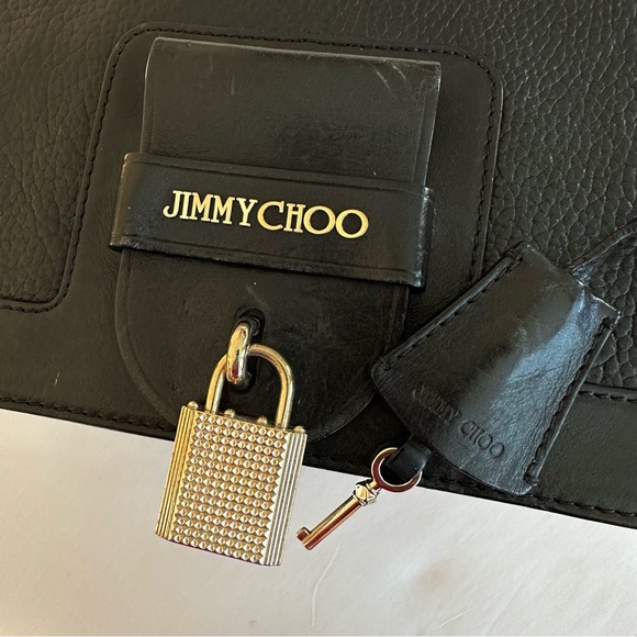Authenthic Jimmy Choo Padlock Leather Handbag - Picture 6 of 16
